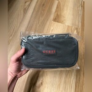 GUESS Black Pouch with Red Logo